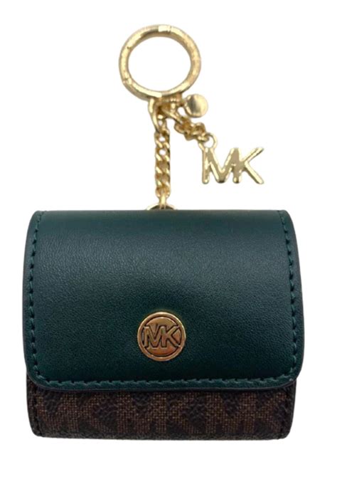 michael kors jet set leather signature logo airpod/airpod pro case|Jet Set Logo Crossbody Bag with Case for Apple .